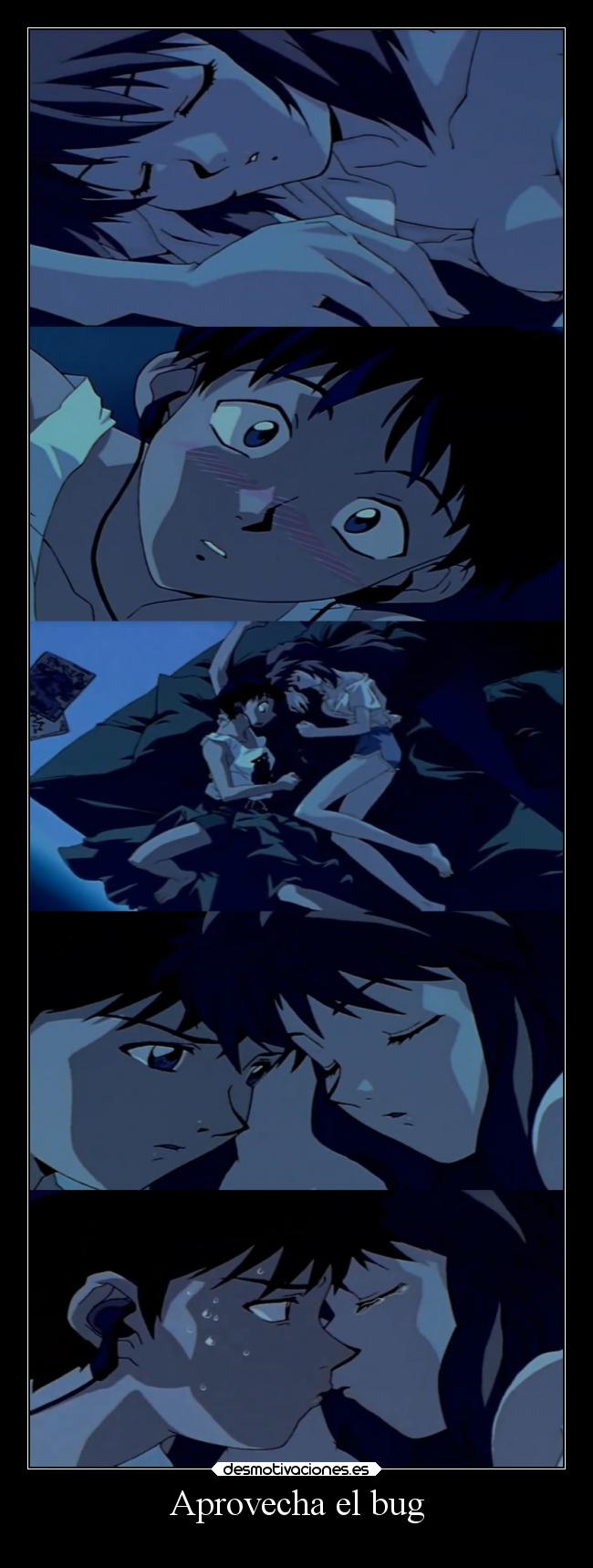 carteles abrazos esperanza ignorancia politica sexo silencio evangelion erosekai desmotivaciones