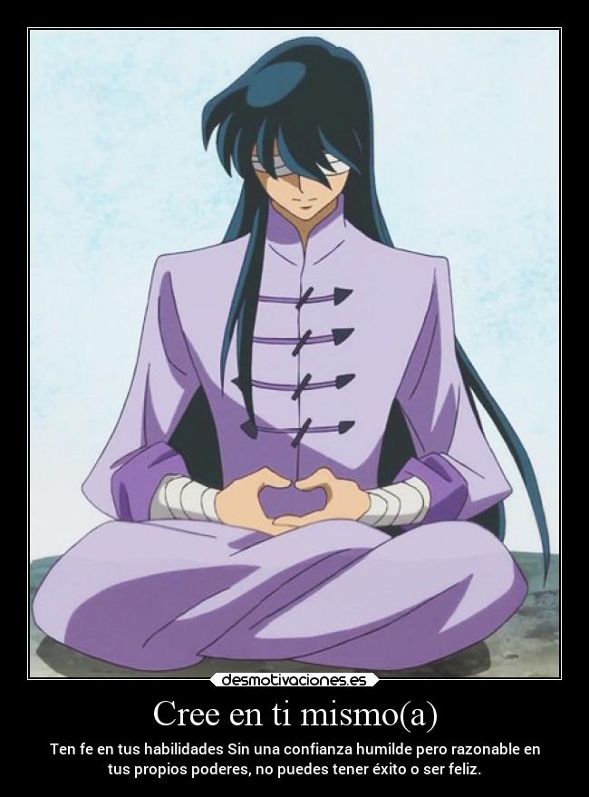 carteles anime confianza frases saintseiya desmotivaciones