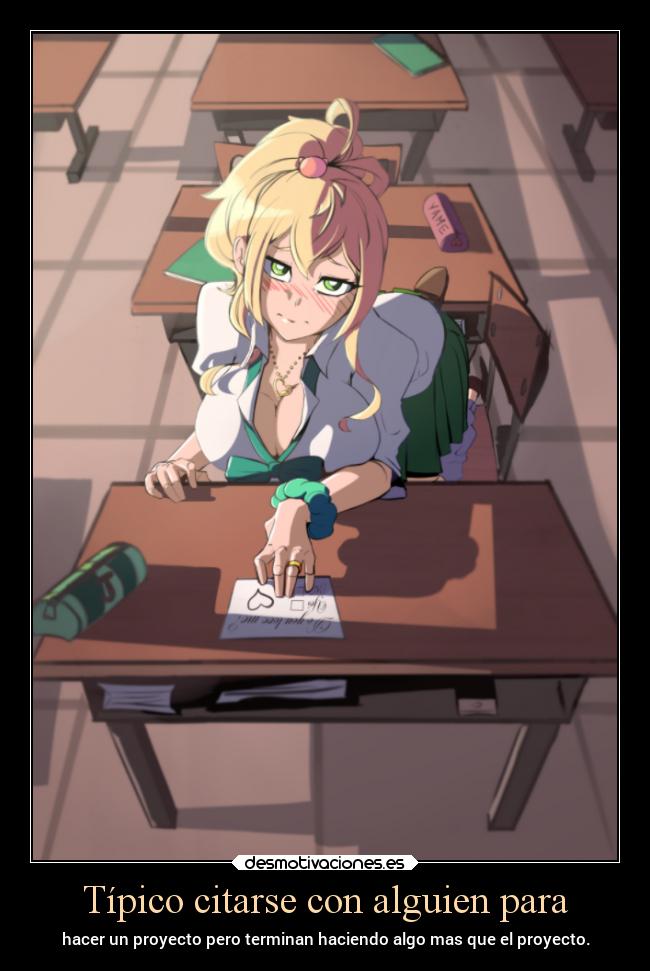 carteles anime sexo aep pkf tmlcbr personas chicas pechos sexys belleza oppai yukama yame hajimetenogal desmotivaciones