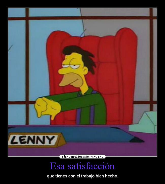 Esa satisfacción - 