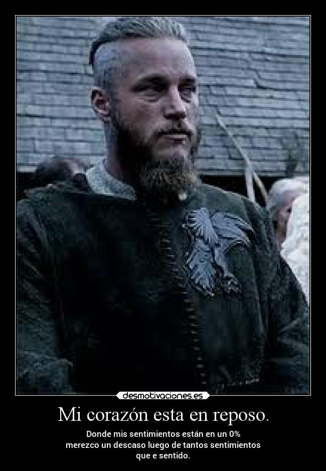 Mi corazón esta en reposo. - Donde mis sentimientos están en un 0%
merezco un descaso luego de tantos sentimientos
que e sentido.