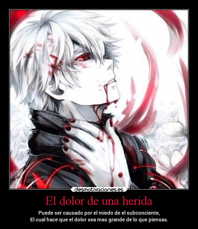 El dolor de una herida -