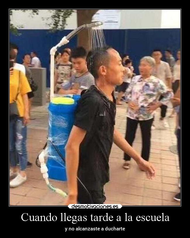 carteles escuela escuela sociedad amigos ducha bano lunaless desmotivaciones