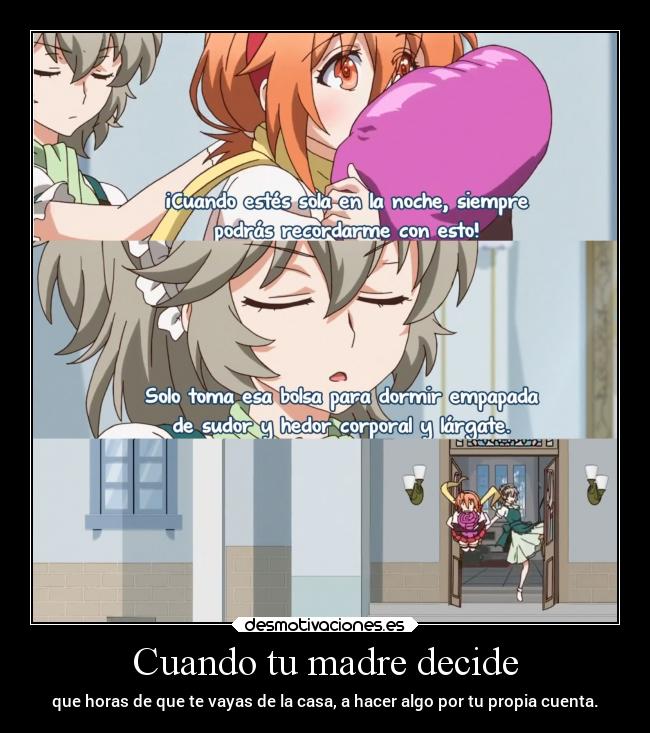 carteles madre anime madre casa vida raptorhunters partir hacer propia erosekai desmotivaciones