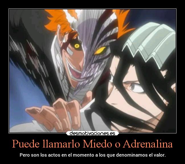 carteles miedo miedo anime adrenalina denominar desmotivaciones