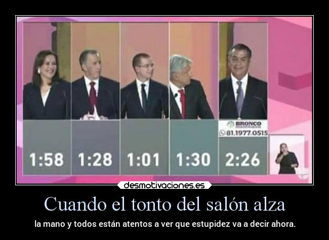 carteles tonto desmotivaciones andres manuel lopez obrador jose antonio meade bronco ricardo anaya zavala tmlcbr desmotivaciones