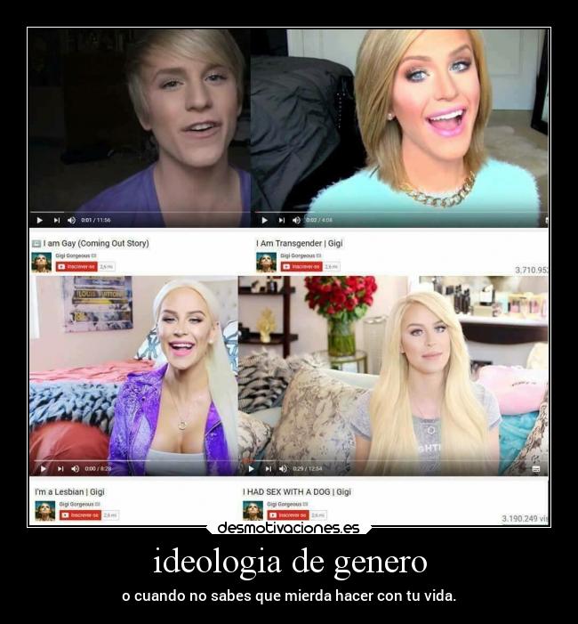 carteles vida ideologia genero mierda mileniarismo desmotivaciones