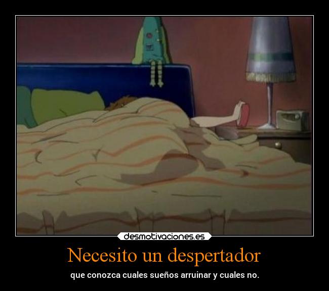Necesito un despertador -