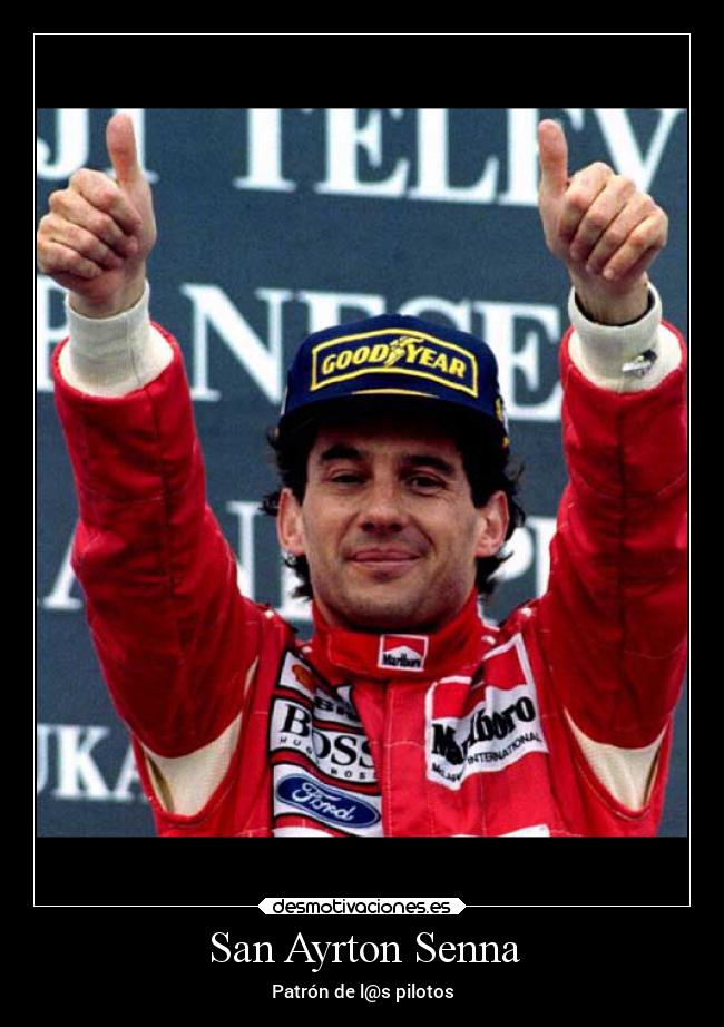 San Ayrton Senna - Patrón de l@s pilotos