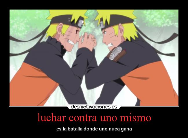 luchar contra uno mismo - 