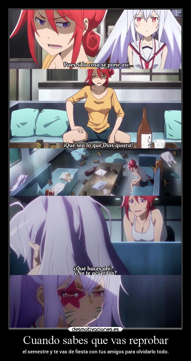 carteles anime fiesta olvidar todo raptorhunters examen reprobar eroskai desmotivaciones