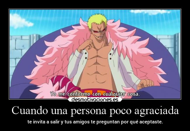 carteles anime humor risa raptorhunters harukaze erosekai onepiece donquixotedoflamingo doflamingo desmotivaciones