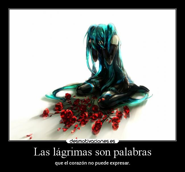 Las lágrimas son palabras - 