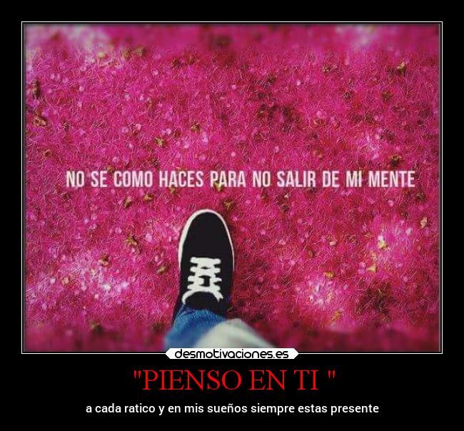 PIENSO EN TI  - 