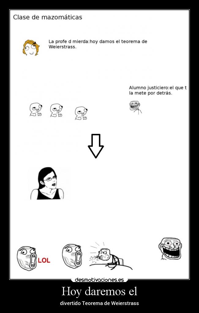 Hoy daremos el - divertido Teorema de Weierstrass