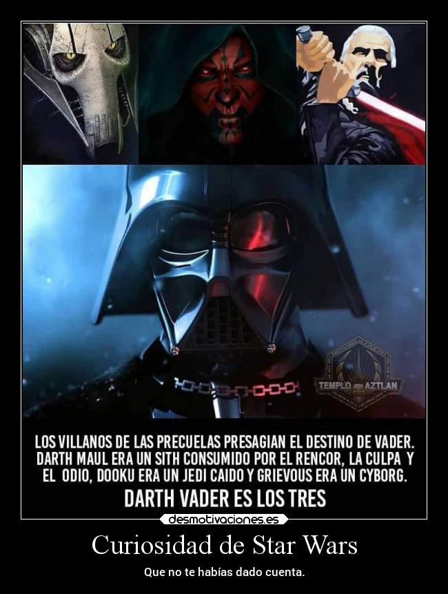 Curiosidad de Star Wars - Que no te habías dado cuenta.