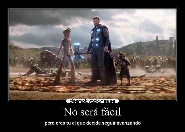 carteles confianza cine thor rocket groot infinitywar avengers desmotivaciones