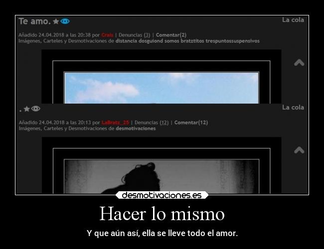 Hacer lo mismo - 