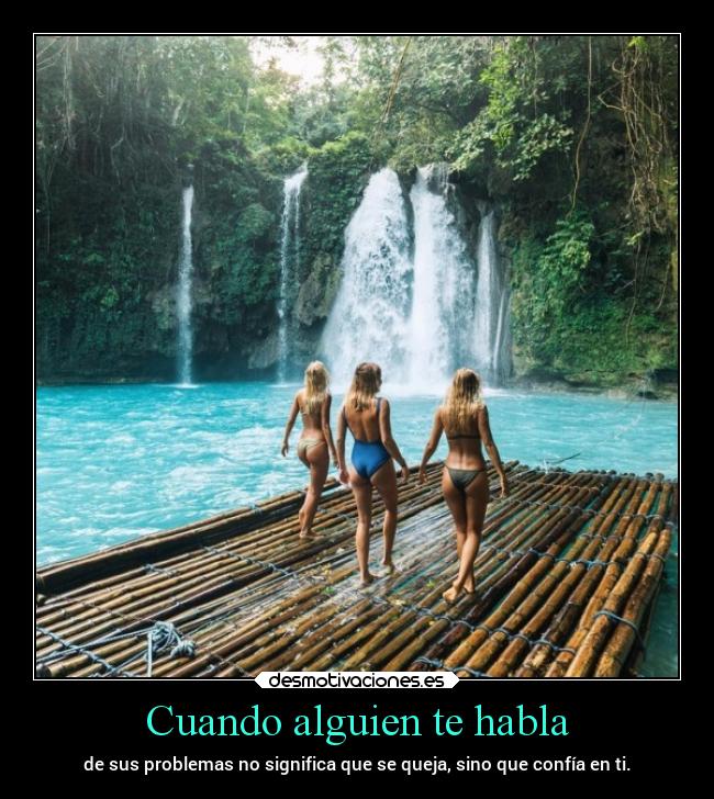 Cuando alguien te habla -