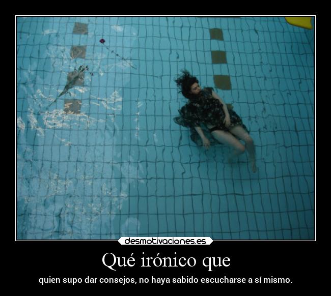 Qué irónico que -