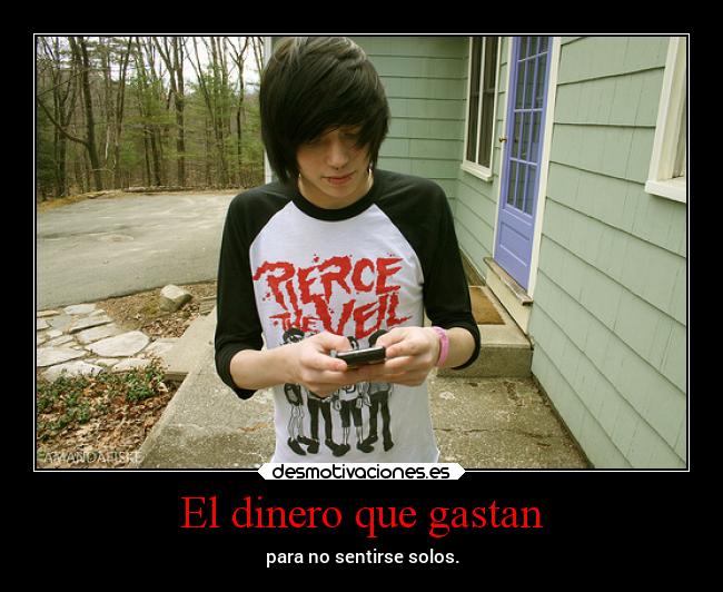 El dinero que gastan - para no sentirse solos.