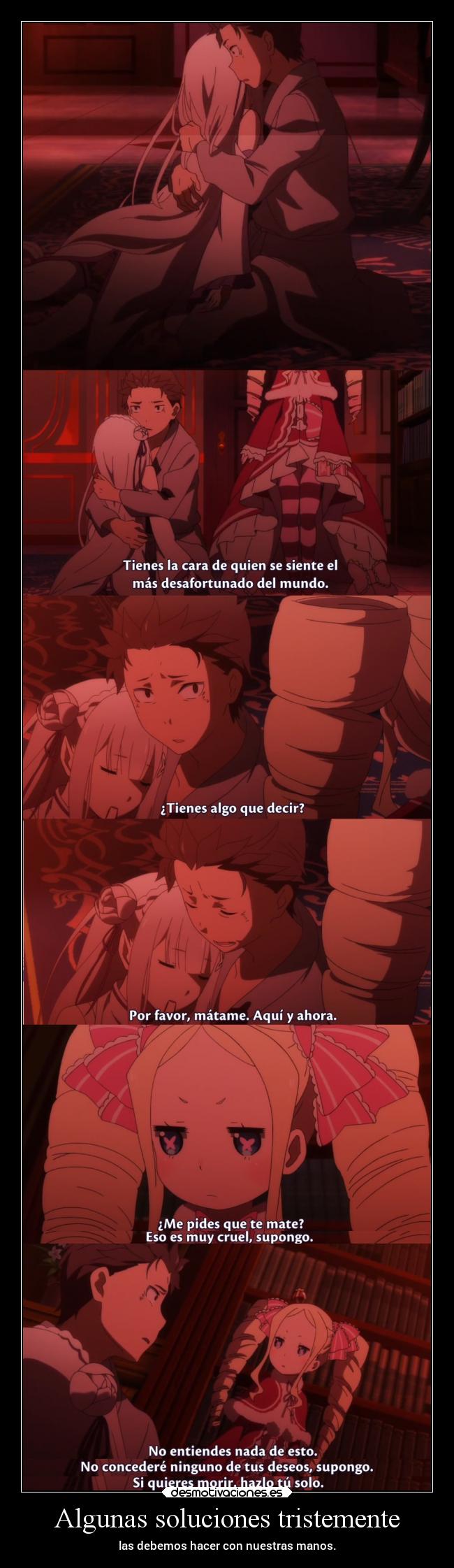 carteles escuela madre rock sentimientos soledad sexo erosekai rezero hypeanime desmotivaciones