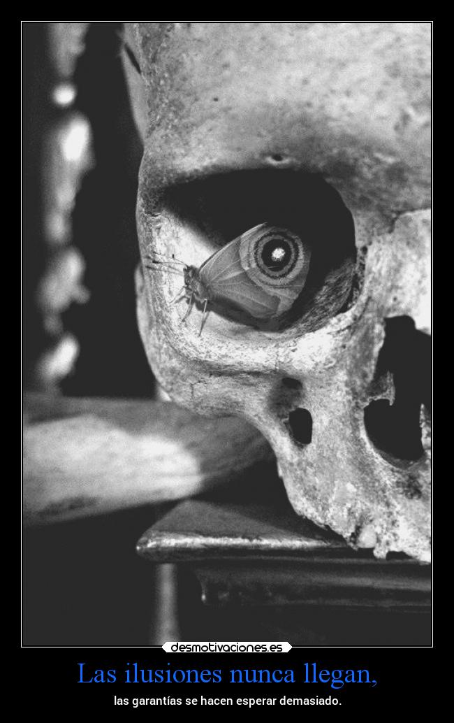 Las ilusiones nunca llegan, -