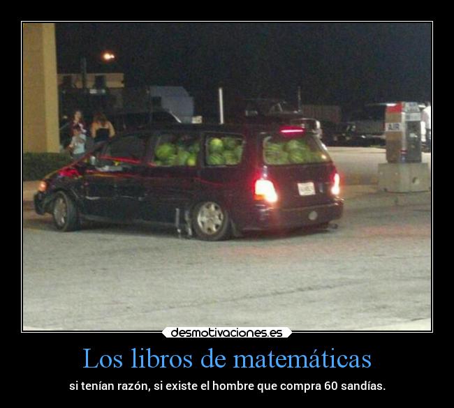 Los libros de matemáticas -