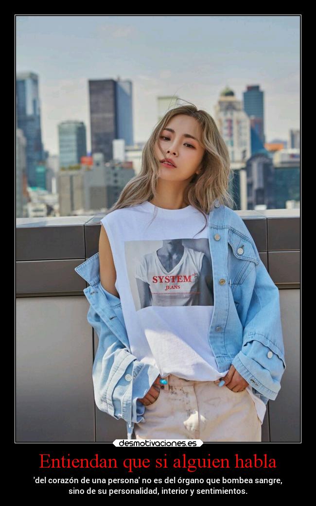 Entiendan que si alguien habla -