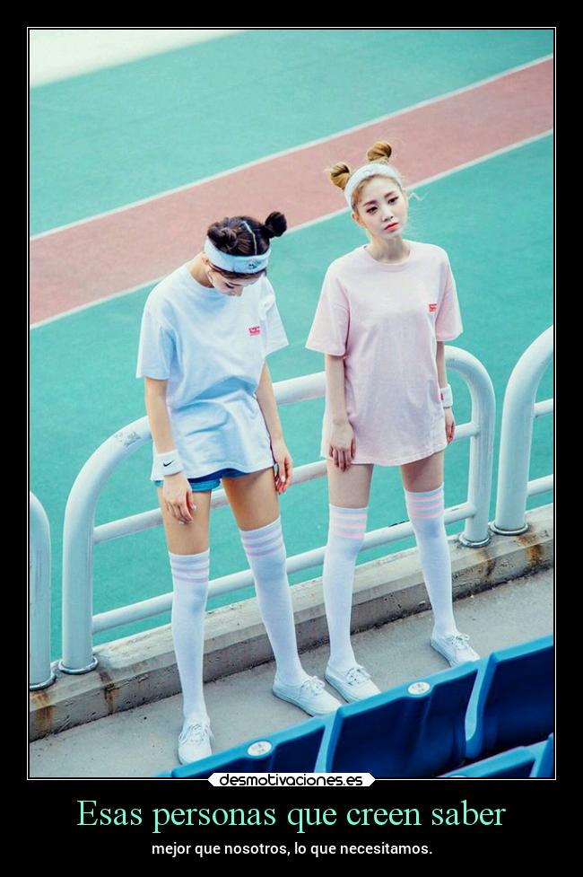 Esas personas que creen saber -