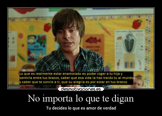 No importa lo que te digan - 