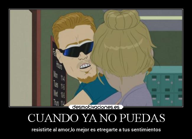 CUANDO YA NO PUEDAS - resistirte al amor,lo mejor es etregarte a tus sentimientos