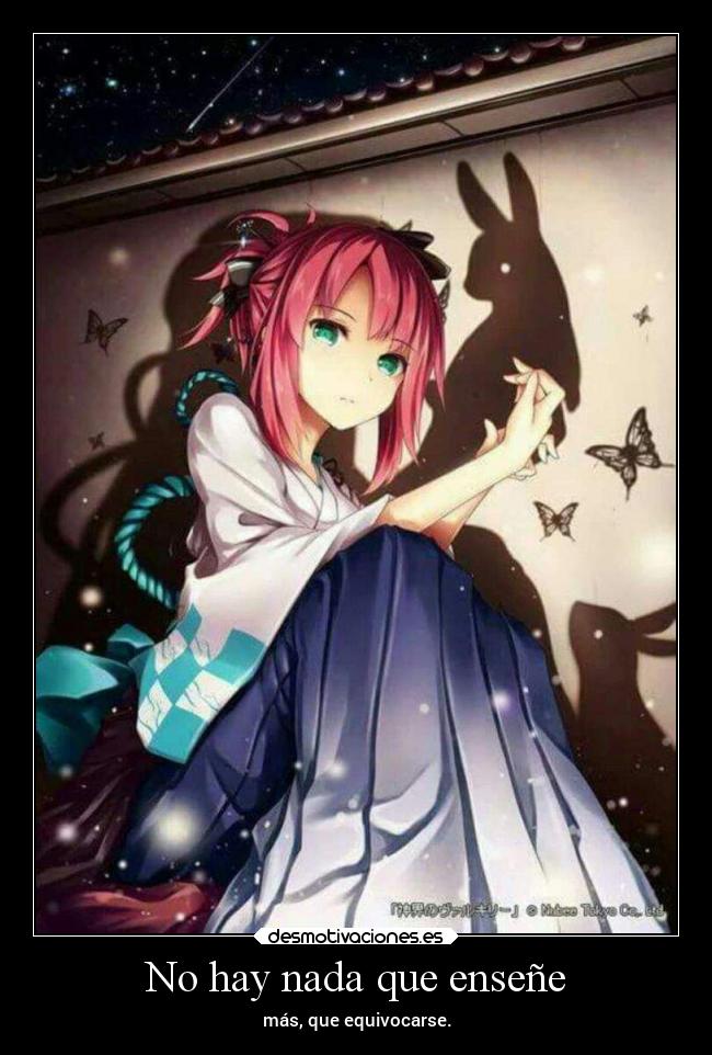 carteles anime frases ensenanza desmotivaciones