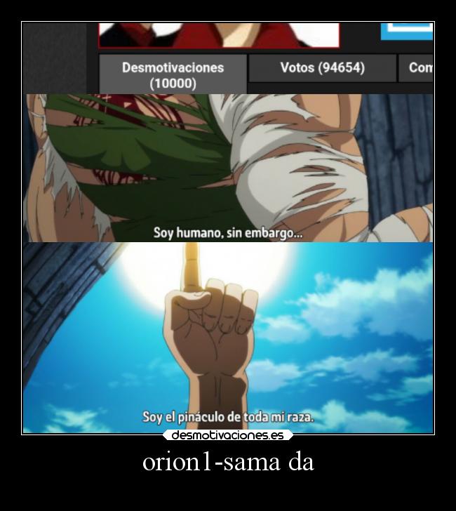 carteles anime humor risa raptorhunters harukaze erosekai nanatsunotaizai escanor orion1 cartel 10001 desmotivaciones