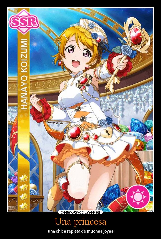 Una princesa - una chica repleta de muchas joyas