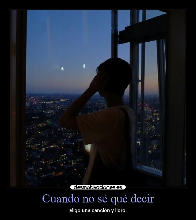Cuando no sé qué decir - 
