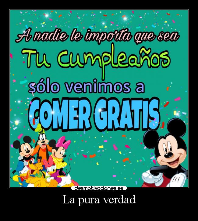 carteles fiesta comer gratis desmotivaciones