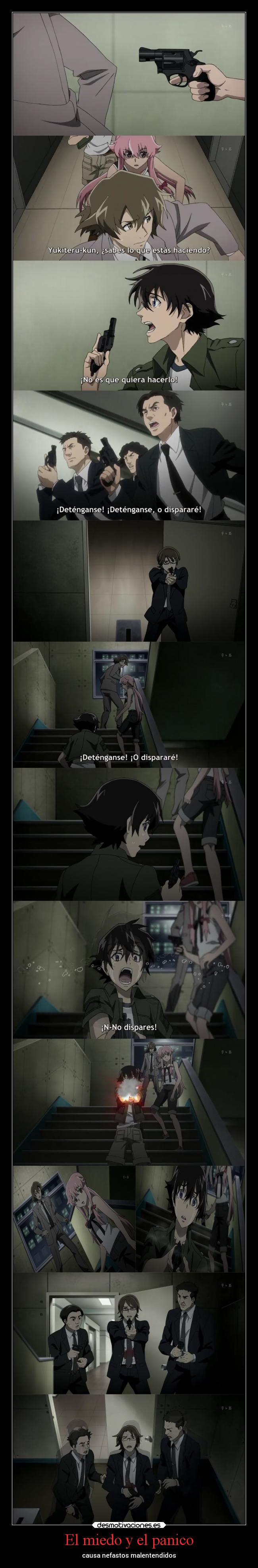 El miedo y el panico - causa nefastos malentendidos