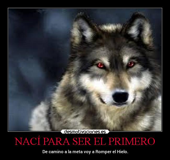 NACÍ PARA SER EL PRIMERO -