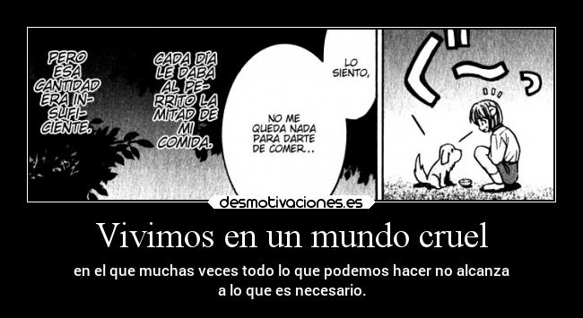 Vivimos en un mundo cruel - 