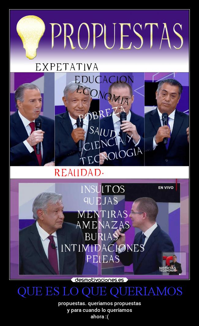 carteles politica candidatos desmotivaciones