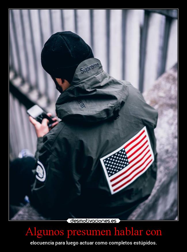 Algunos presumen hablar con -