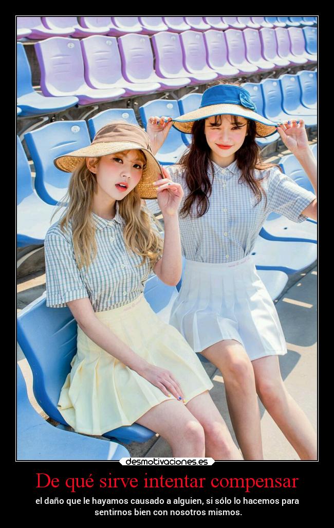 De qué sirve intentar compensar - 