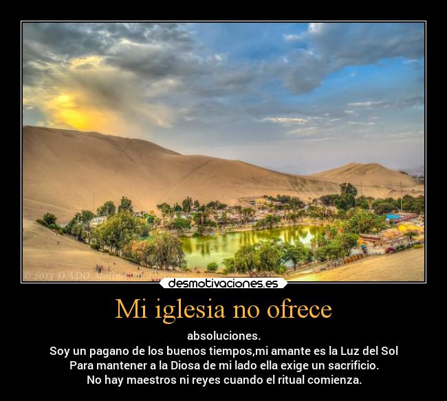 Mi iglesia no ofrece - 