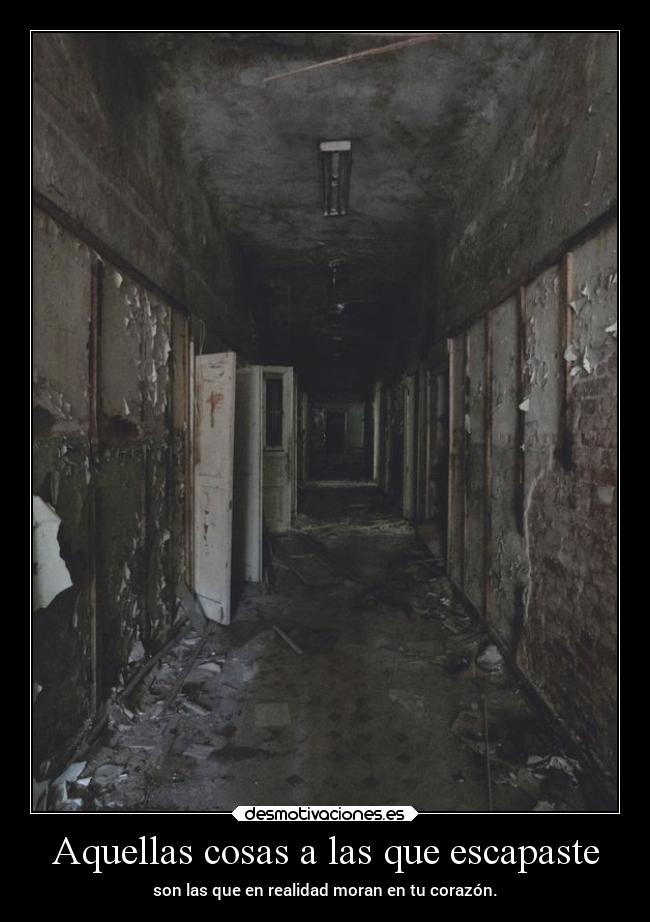 Aquellas cosas a las que escapaste - 