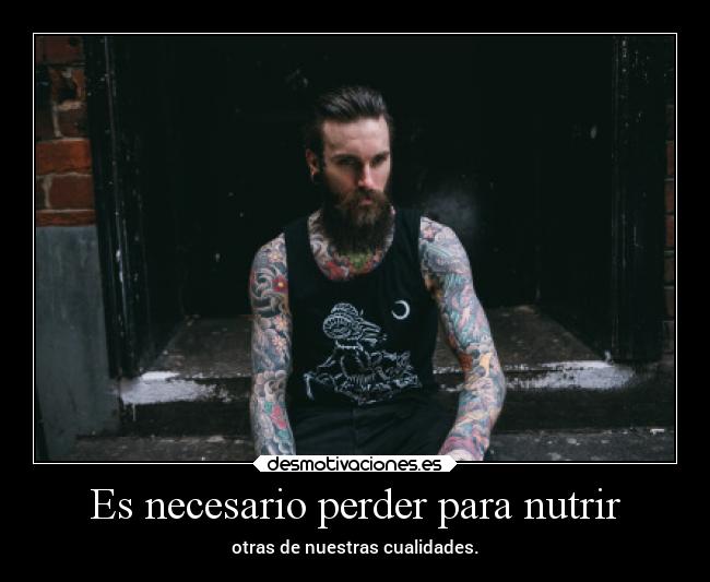 Es necesario perder para nutrir -