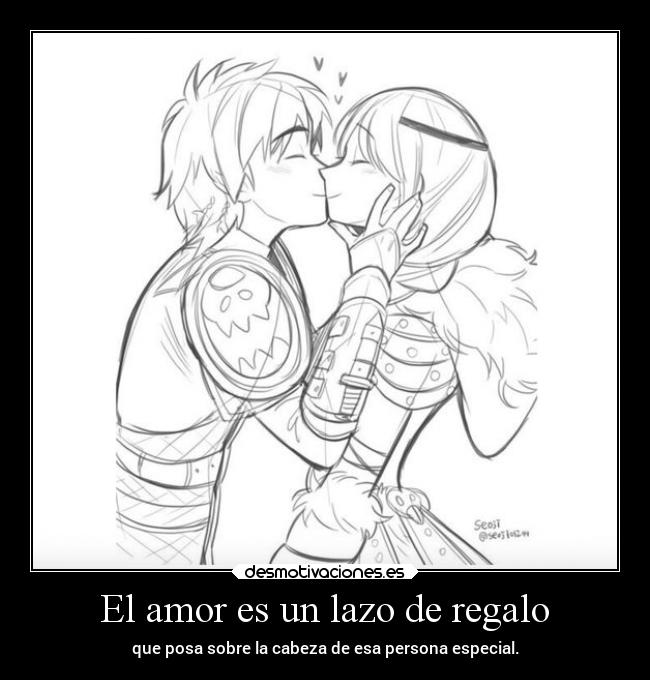 El amor es un lazo de regalo -