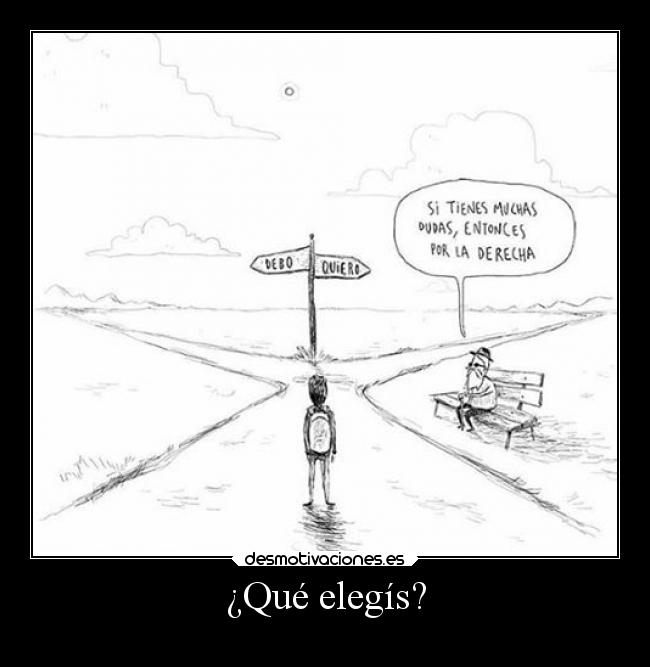 ¿Qué elegís? -