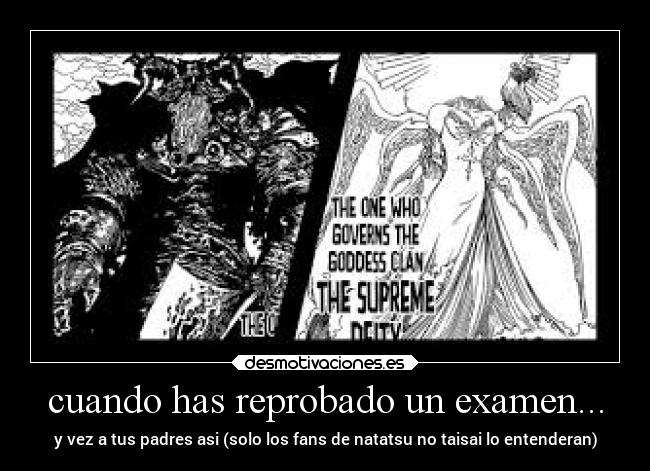 carteles anime risa examenes desmotivaciones