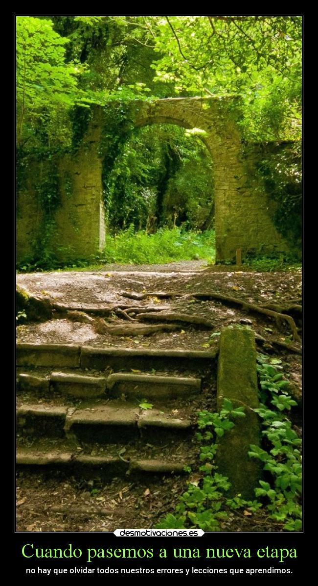 Cuando pasemos a una nueva etapa -